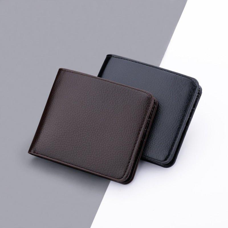 Wallet Men's Short Wallet Business Wallet Simple Men's College Students Trendy Youth Wallet - Zestify Store